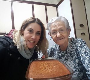 Foto con mi abuela Rosa