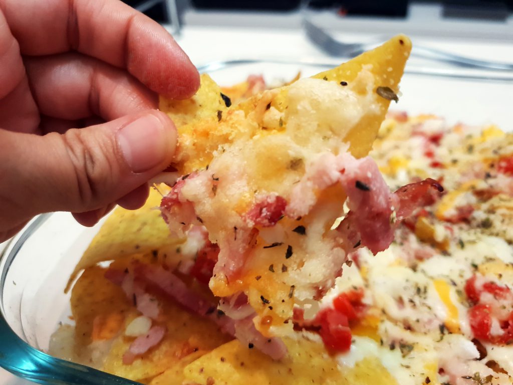 nachos con queso