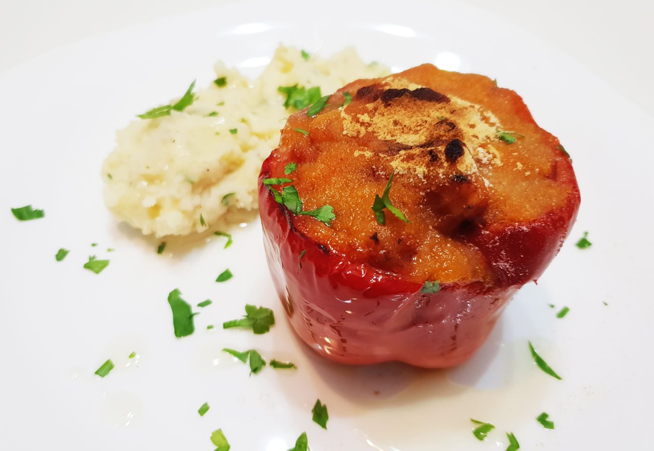 Pimientos rellenos con Bacalao