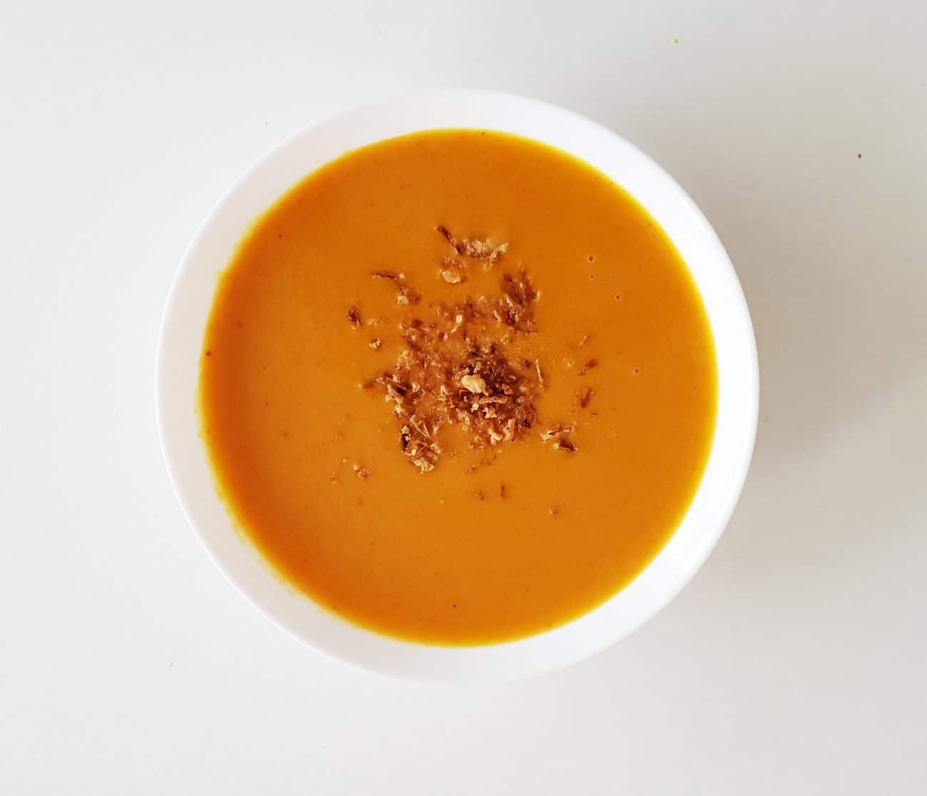 Crema de calabaza con Curry