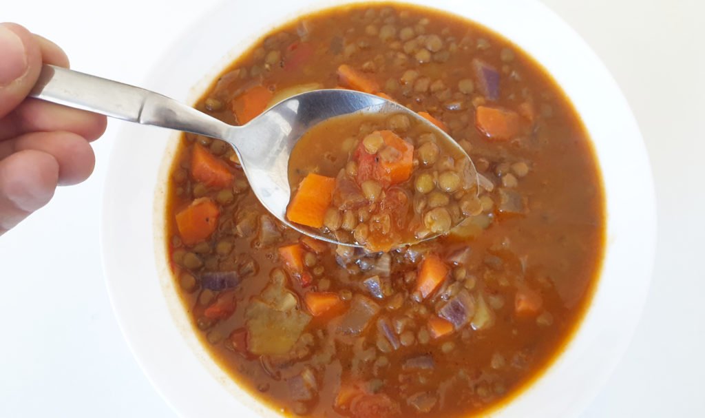 Receta de Lentejas con verduras