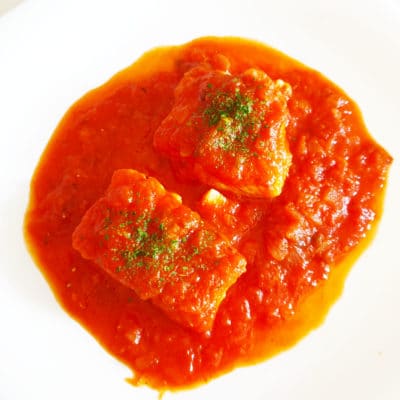 Receta de Bacalao con Tomate