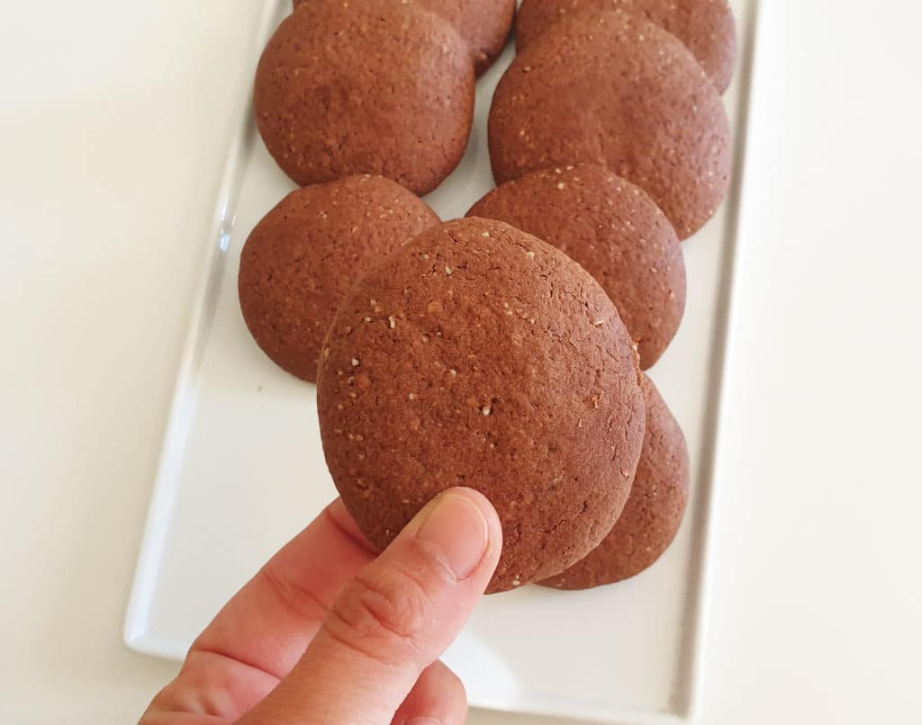 Receta de galletas de chocolate y almendra