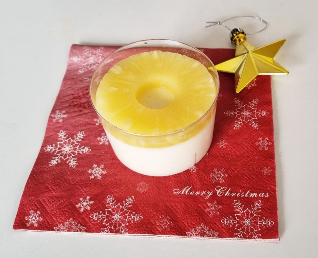 Mousse light de Piña para Navidad