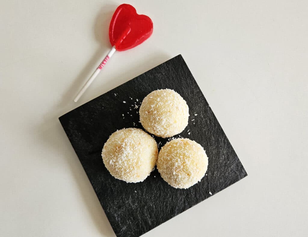 Receta de bombones Raffaello caseros san valentín