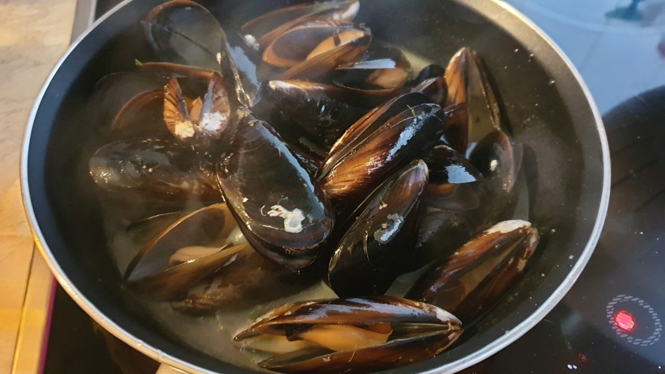 Garbanzos con mejillones | Una bloguera en la cocina