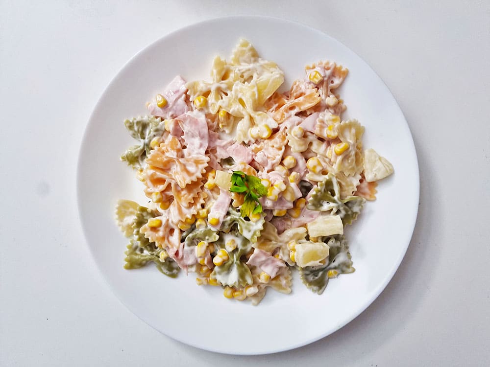 Ensalada de pasta con mayonesa