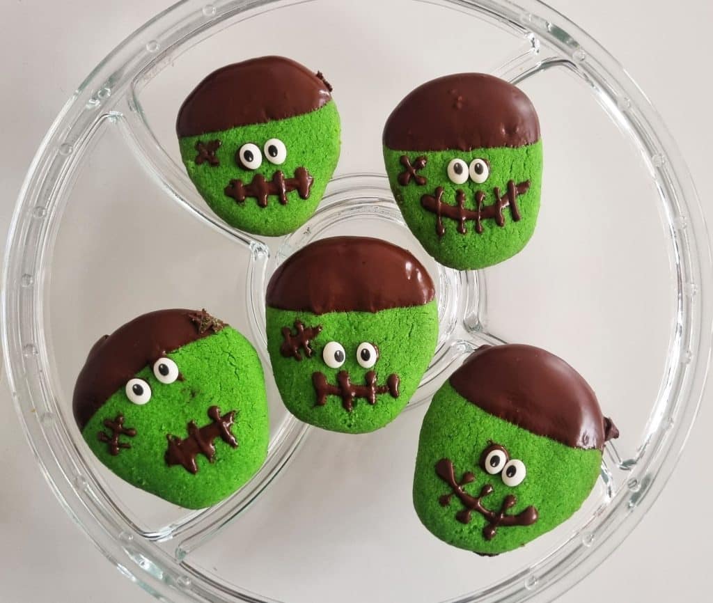 Receta Galletas Frankenstein