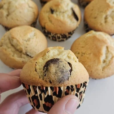 Magdalenas caseras con chocolate