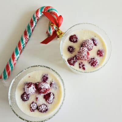 Panna cotta de coco y frambuesa
