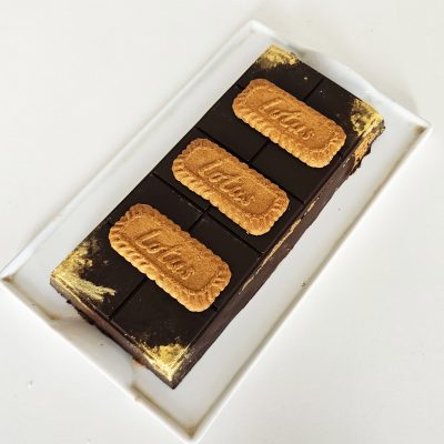 Tableta de chocolate Lotus casera